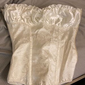 Ivory corset shirt